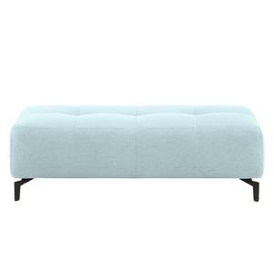 Pouf repose-pieds Rosewood Tissu - Bleu pastel