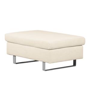 Polsterhocker Yovanna Webstoff Creme