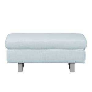 Pouf repose-pieds Yovanna Tissu Bleu pastel