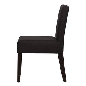 Chaises rembourrées Allegra (lot de 2) Tissu - Tissu Suria : Anthracite