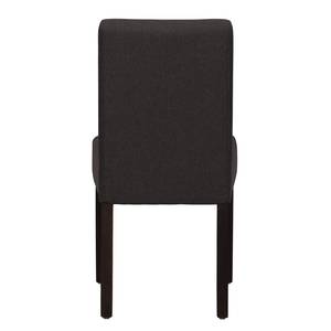Gestoffeerde stoelen Allegra geweven stof - Stof Suria: Antraciet