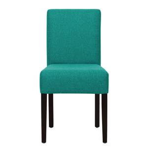 Gestoffeerde stoelen Allegra geweven stof - Stof Suria: Turquoise