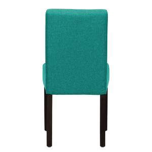 Gestoffeerde stoelen Allegra geweven stof - Stof Suria: Turquoise