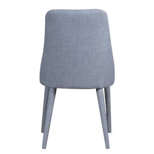 Chaises rembourrées Berit II (lot de 2) Tissu / Métal - Tissu Konya : Gris clair