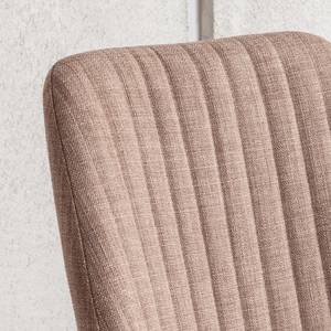 Chaises rembourées Bram (lot de 2) Tissu / Frêne - Marron clair