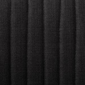 Chaises rembourées Bram (lot de 2) Tissu / Frêne - Noir