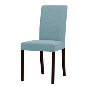 Gestoffeerde stoelen Allegra geweven stof - Stof Suria: Lichtblauw - Beuk
