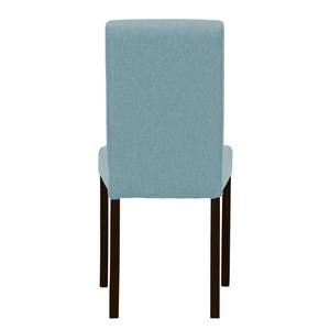 Gestoffeerde stoelen Allegra geweven stof - Stof Suria: Lichtblauw - Beuk
