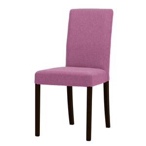 Chaises rembourrées Corinna (lot de 2) Tissu - Tissu Suria : Rose vif - Hêtre