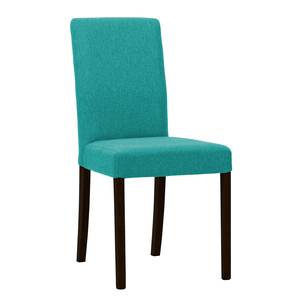 Chaises rembourrées Corinna (lot de 2) Tissu - Tissu Suria : Turquoise - Hêtre