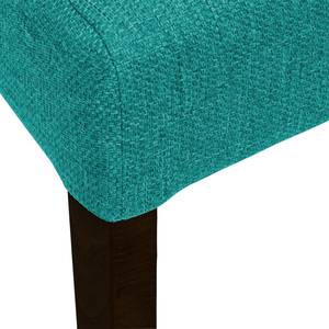 Chaises rembourrées Corinna (lot de 2) Tissu - Tissu Suria : Turquoise - Hêtre