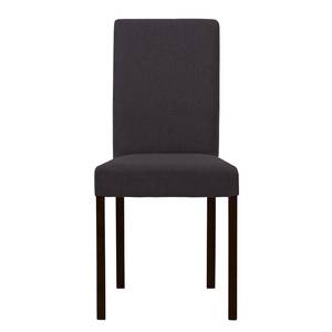 Chaises rembourrées Corinna (lot de 2) Tissu - Tissu Suria : Anthracite - Hêtre