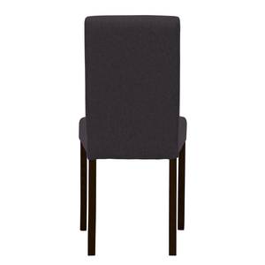 Gestoffeerde stoelen Allegra geweven stof - Stof Suria: Antraciet - Beuk