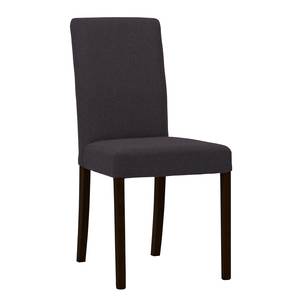 Chaises rembourrées Corinna (lot de 2) Tissu - Tissu Suria : Anthracite - Hêtre