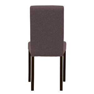 Gestoffeerde stoelen Allegra geweven stof - Stof Suria: Donkerbruin - Beuk