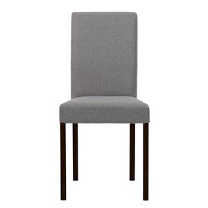 Gestoffeerde stoelen Allegra geweven stof - Stof Suria: Lichtgrijs - Beuk