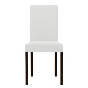 Chaises rembourrées Corinna (lot de 2) Tissu - Tissu Suria : Blanc - Hêtre