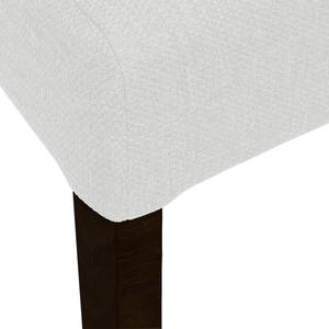 Chaises rembourrées Corinna (lot de 2) Tissu - Tissu Suria : Blanc - Hêtre