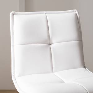 Chaises Crofton I (lot de 2) Imitation cuir / Chêne massif - Blanc