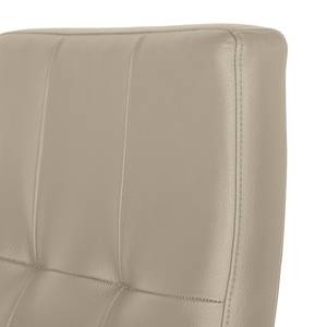 Chaises rembourrées Elanas (lot de 2) Cuir véritable - Limon / Chêne