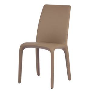 Chaises Elena (lot de 2) Imitation cuir - Marron clair