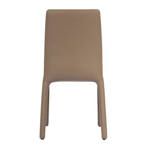 Chaises Elena (lot de 2) Imitation cuir - Marron clair