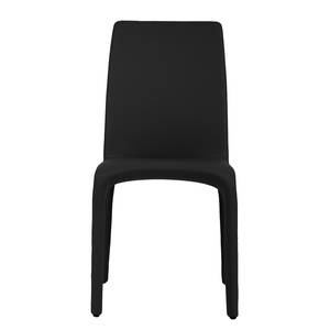 Chaises Elena (lot de 2) Imitation cuir - Noir