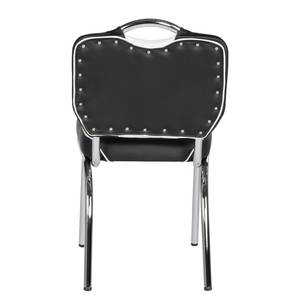 Chaises Elvis (lot de 2) Noir / Blanc