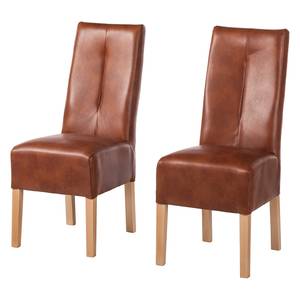 Gestoffeerde stoelen Famera II (2-delige kunstleer - Beuk