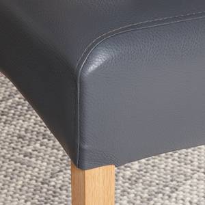 Gestoffeerde stoelen Fauna kunstleer - Eikenhout/grijs