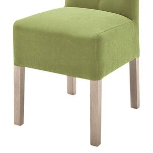 Gestoffeerde stoelen Funny kunstleer - Kiwigroen/Sonoma eikenhoutkleurig