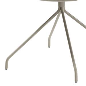 Gestoffeerde stoel Gibril kunstleer/roestvrij staal - Beige