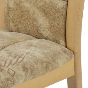 Chaises Grita (lot de 2) Hêtre massif / Tissu beige