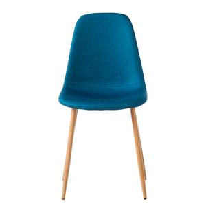 Gestoffeerde stoel Iskmo III geweven stof - Blauw - 2-delige set