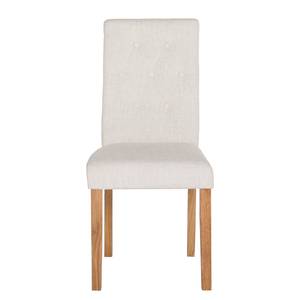 Gestoffeerde stoelen Jeanne linnen - Crème