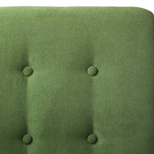 Gestoffeerde stoel Troon I vilt/massief eikenhout - Donkergrijs/groen - 2-delige set