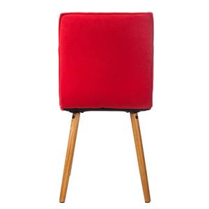 Gestoffeerde stoelen Kean (2-delige set) donkergrijze viltstof - Rood