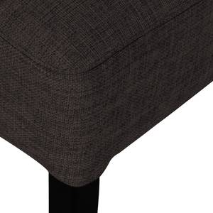 Chaises rembourrées Lana (lot de 2) Tissu - Tissu Suria : Anthracite