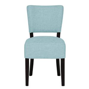 Gestoffeerde stoelen Lana geweven stof - Stof Suria: Lichtblauw