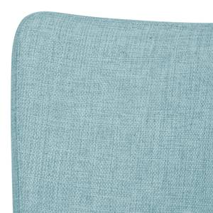 Chaises rembourrées Lana (lot de 2) Tissu - Tissu Suria : Bleu clair