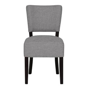 Chaises rembourrées Lana (lot de 2) Tissu - Tissu Suria : Gris clair