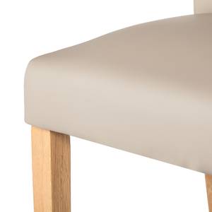 Stoelen Laurel (2-delige set) kunstleer - Beige