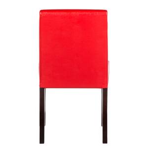 Chaises capitonnées Laurel (lot de 2) Imitation cuir - Rouge feu