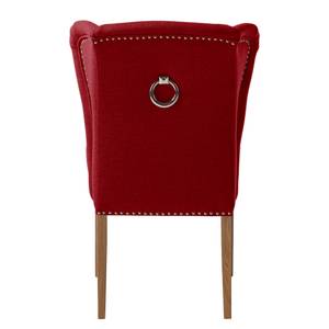 Chaise Lerona Tissu / Hêtre massif - Rouge