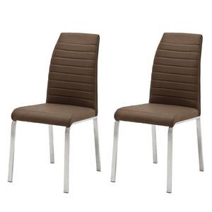 Chaises Levittown (lot de 2) Marron