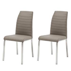 Stoelen Levittown (2-delige set) Taupe