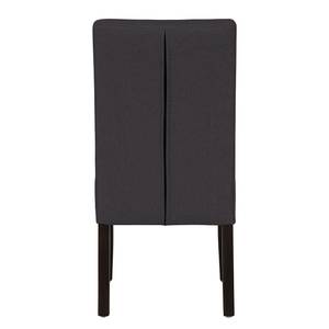 Chaises rembourrées Lilou (lot de 2) Tissu - Tissu Suria : Anthracite