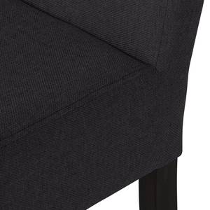 Chaises rembourrées Lilou (lot de 2) Tissu - Tissu Suria : Anthracite