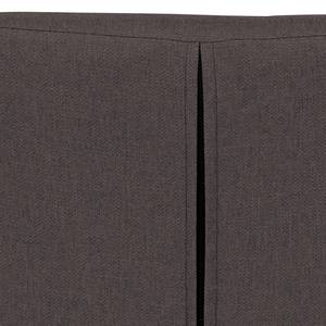 Chaises rembourrées Lilou (lot de 2) Tissu - Tissu Suria : Marron foncé