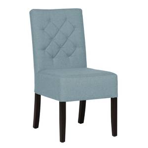 Chaises rembourrées Lilou (lot de 2) Tissu - Tissu Suria : Bleu clair